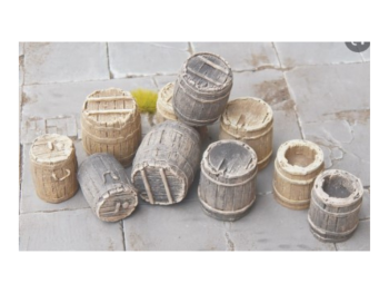 JUW23415 - 10 barriles de madera