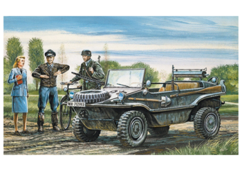 ITA0313 - Vehículo Schwimmwagen para montar y pintar