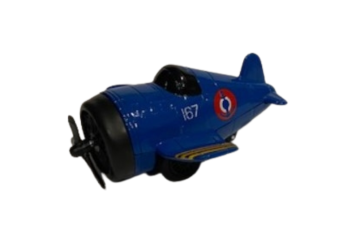 NEW01277A - Avión azul con franjas de fricción amarillas