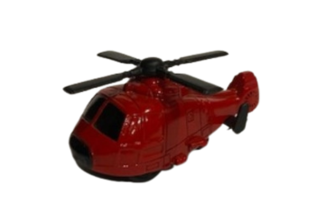 NEW01277D - Helicóptero rojo de fricción