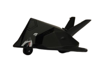NEW01277J - Avión de combate negro de fricción