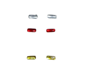 ART04370B - 2 almohadillas para faros rectangulares blancas de 1 x 3 mm.