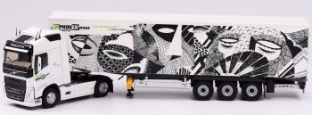 ELI116408 - VOLVO FH 4 F Globetrotter 500 4x2 y remolque cubierto Phone Express Clement Laurentin