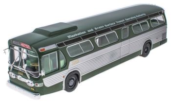 G1255073 - NewYork GENERAL MOTORS Neew Look Fishbowl TDH 5301 Autobús urbano americano verde y gris de 1965