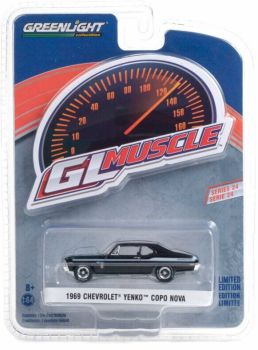 GREEN13290-A - CHEVROLET Yenko Copo Nova 1969 negro GL Muscle Series vendido en blister