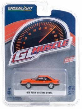 GREEN13290-C - FORD Mustang Cobra 1979 naranja GL Muscle Series vendido en blister
