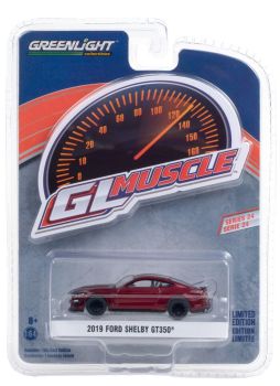 GREEN13290-E - FORD Shelby GT350 2019 rojo metalizado GL Muscle Series vendido en blister