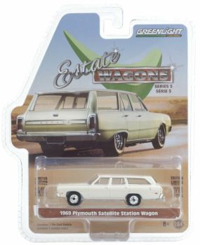 GREEN29990-B - PLYMOUTH Satellite Station Wagon station wagon 1969 blanco vendido en blister