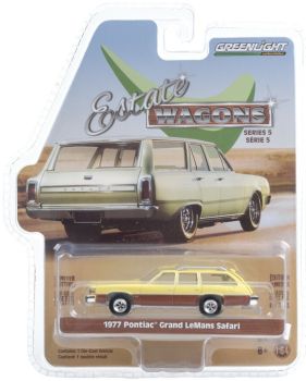 GREEN29990-E - PONTIAC Grand LeMans Safari break 1977 amarillo y marrón vendido en blister