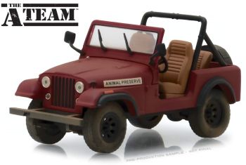 GREEN86528 - JEEP CJ-7 1981 Animal Preseve The A-Team de la serie de televisión A-Team