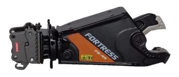 GF118-1-B - Cizallas para chatarra FORTRESS FS45-R negras para excavadoras de hasta 40 toneladas