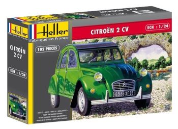 HER80765 - Maqueta CITROEN 2CV para montar y pintar pintura y cola no incluidos