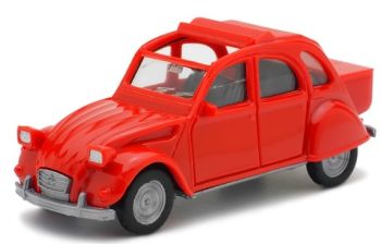 HER027632-002 - CITROËN 2 CV rojo con extensión de maletero