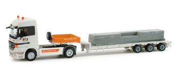 HER158091 - MERCEDES Actros LH08 4x2 con remolque góndola rebajada 3 Ejes + Carga - BFU