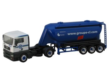 HER1585 - MAN TGA 4x2 con semi-cisterna de cemento 3 Ejes - CL GROUP