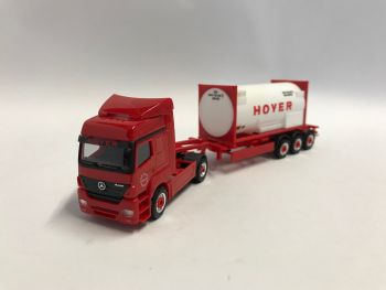 HERHOYER - MERCEDES Actros 4x2 con remolque contenedor HOYER