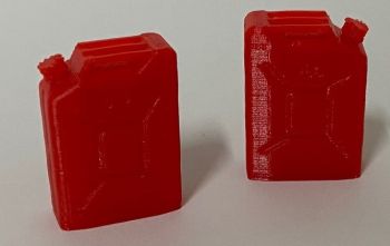IP51 - 2 x Bidones de gasolina rojos – En miniatura