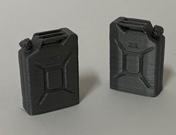 IP52 - 2 bidones de gasolina grises – En miniatura