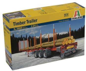 ITA3868 - Remolque de troncos modelo 3 ejes para montar y pintar
