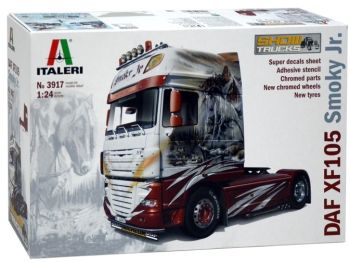 ITA3917 - DAF XF 105 Smoky Jr. 4x2 Show Truck Maqueta para montar y pintar