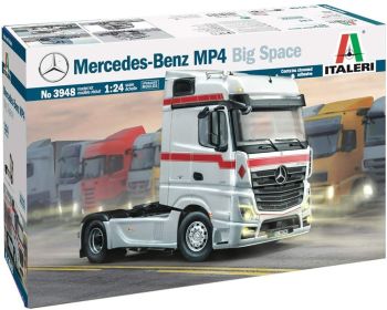 ITA3948 - Maqueta de MERCEDES BENZ Actros MP4 Big Space 4x2 para montar y pintar