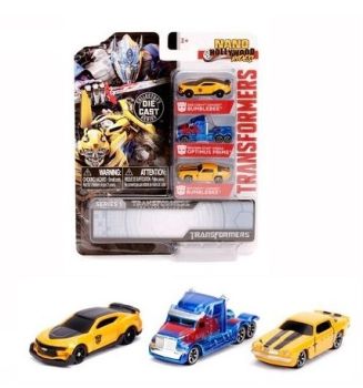 JAD253111000 - Nano HOLLYWOOD RIDES - 3 coches TRANSFORMERS