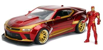 JAD253225003 - CHEVROLET Chevy Camaro IRON MAN Marvel Avengers con figura incluida