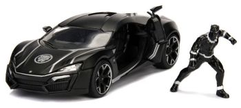 JAD253225004 - LYKAN Black Hypersport Black Panther Marvel Avengers con figura incluida