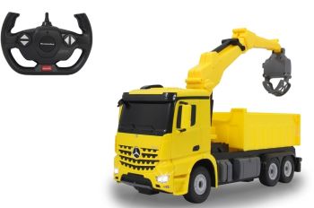 JAM405214 - MERCEDES Arocs con volquete de descarga y grúa RC