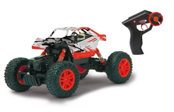 JAM410054 - Crawler controlado por radio Hillriser: rojo; blanco y negro