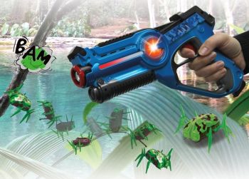 JAM410064 - Pistola láser azul para matar bichos