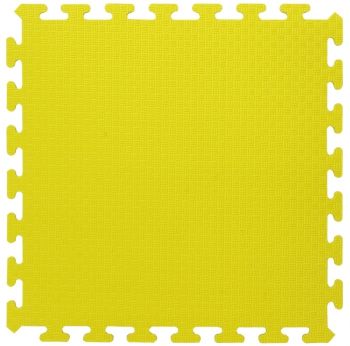 JAM460418 - 4 alfombrillas de rompecabezas amarillas - 50 x 50 cm