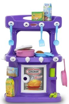 JAM460427 - Cocina Little Cook Púrpura - 43 Piezas