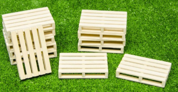 KID610023 - Juego de 6 paletas de madera en miniatura