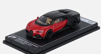 KTH09 - BUGATTI Chiron Super Sport Rojo y Negro - Colección Hypercar League