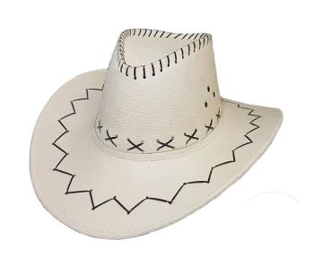 LP00006 - Sombrero de vaquero blanco