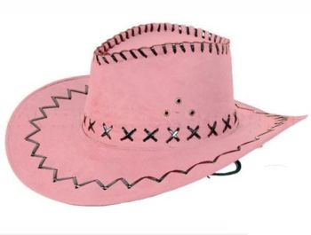 LP00499 - Sombrero de vaquero rosa
