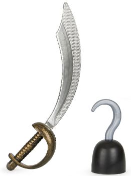 LPE50160 - Kit espada pirata más anzuelo