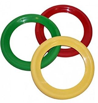 LPE55098 - juego de 3 aros de malabares - 20 cm