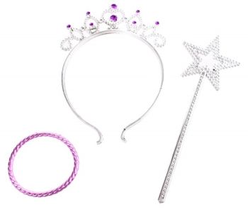 LPT12079 - Lote de 6 coronas; 6 pulseras y 6 palillos