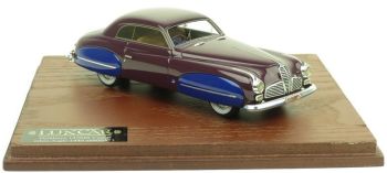 LUX015 - DELAHAYE 135MS Coupé GHIA AIGLE berenjena alas azul limitada a 250 ejemplares