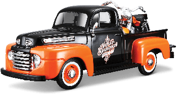 MST32180 - Camioneta FORD F-1 con motocicleta HARLEY DAVIDSON de 1948