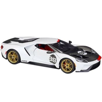 BUR41165 - FORD GT #98 Colección Heritage 2018 blanco y negro