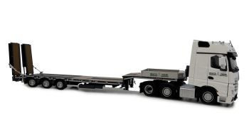 MAR2020-01DEUTZ - MERCEDES Actros Gigaspace 6x4 con portaequipos NOOTEBOOM 3 ejes gris DEUTZ