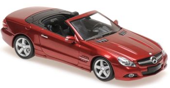 MXC940037530 - MERCEDES BENZ Clase SL cabriolet open 2008 rojo metalizado