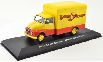 NET0011 - FIAT 615 N 1955 Burro Soresina Caja nevera lechera italiana