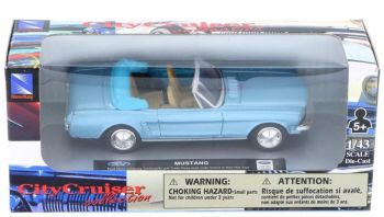 NEW48013T - FORD Mustang descapotable azul 1966