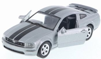 NEW50433Y - FORD Mustang gris con rayas negras