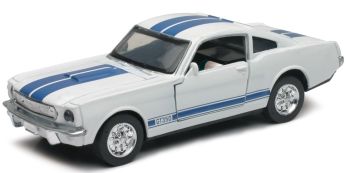 NEW51393C - FORD Shelby GT350 blanco con franjas azules