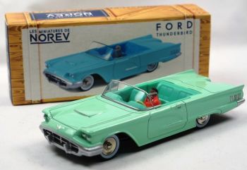 NOREVCL2711 - FORD Thunderbird 1960 Cabriolet verde Adriático con conductor